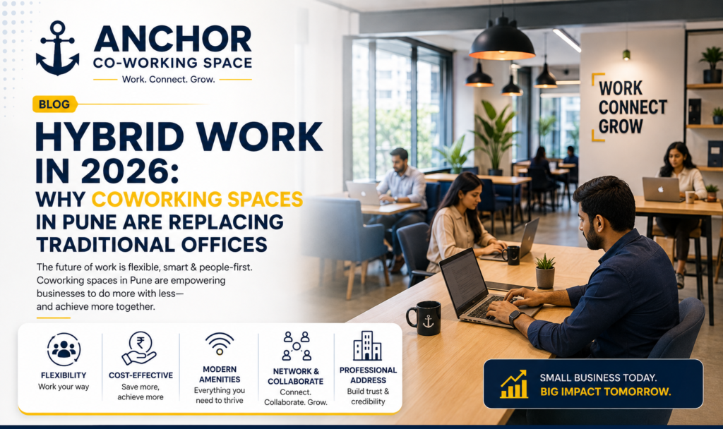 Hybrid Work in 2026: Why Coworking Spaces in Pune Are Replacing Traditional Offices